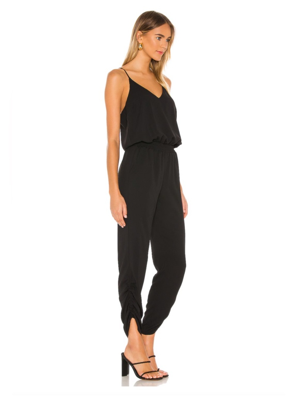 Amanda Uprichard Lowell Jumpsuit In Black Size Xs